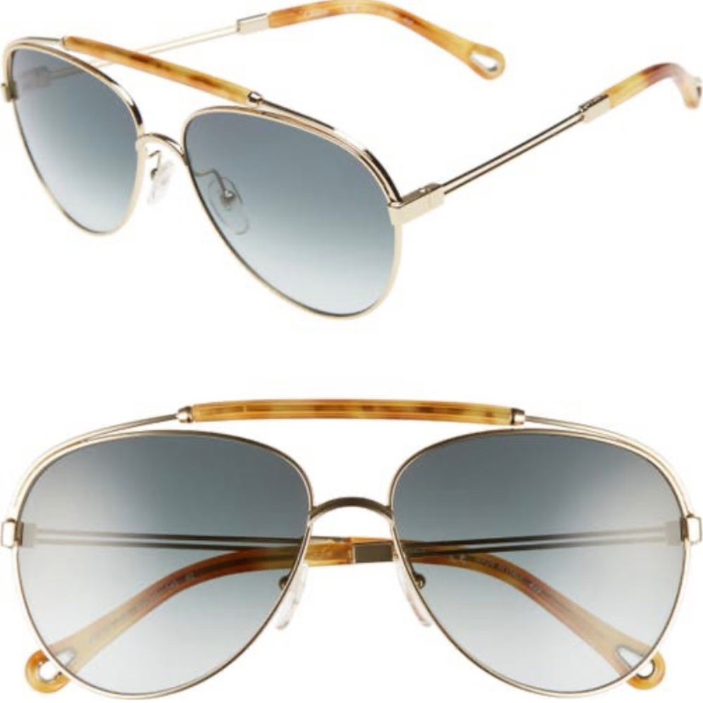 CHLOÉ Jackie 59mm Aviator Sunglasses